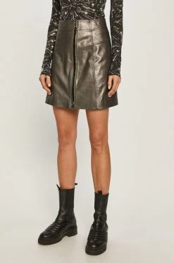 Γυναικεία Φούστες MAX&Co. - Δερμάτινη φούστα γκρί