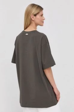 Γυναικεία Κοντομάνικο Μπλουζάκι Max Mara Leisure χρώμα: γκρι -Αξεσουάρ || Παπούτσια || Ρούχα Κατάστημα unnamed file 3956