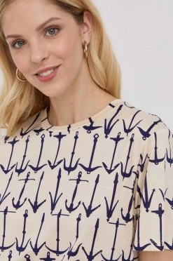 Γυναικεία Κοντομάνικο Βαμβακερό μπλουζάκι Weekend Max Mara ναυτικό μπλε -Αξεσουάρ || Παπούτσια || Ρούχα Κατάστημα unnamed file 3967