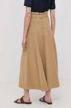 Γυναικεία Φούστες Λινή φούστα MAX&Co. μπεζ, -Αξεσουάρ || Παπούτσια || Ρούχα Κατάστημα unnamed file 3976