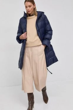 Γυναικεία Μακριά μπουφάν Μπουφάν MAX&Co. χρώμα: ναυτικό μπλε