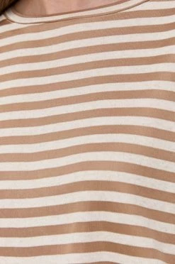 Γυναικεία Κοντομάνικο Μπλουζάκι με λινό μείγμα Max Mara Leisure μπεζ -Αξεσουάρ || Παπούτσια || Ρούχα Κατάστημα unnamed file 3992