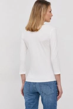 Γυναικεία Μακρυμάνικο Longsleeve Weekend Max Mara χρώμα: άσπρο -Αξεσουάρ || Παπούτσια || Ρούχα Κατάστημα unnamed file 4003