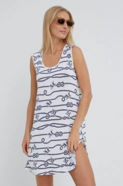 Γυναικεία Ρούχα παραλίας Φόρεμα παραλίας Max Mara Leisure άσπρο