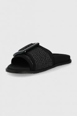 Γυναικεία Σαγιονάρες Παντόφλες Weekend Max Mara χρώμα: μαύρο -Αξεσουάρ || Παπούτσια || Ρούχα Κατάστημα unnamed file 4113