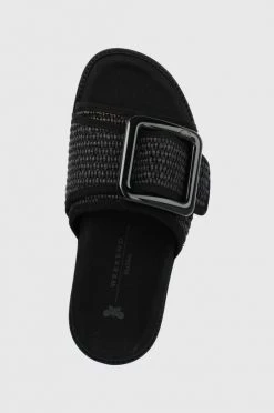 Γυναικεία Σαγιονάρες Παντόφλες Weekend Max Mara χρώμα: μαύρο -Αξεσουάρ || Παπούτσια || Ρούχα Κατάστημα unnamed file 4114