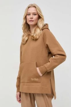 Γυναικεία Χωρίς φερμουάρ Μπλούζα Max Mara Leisure καφέ,