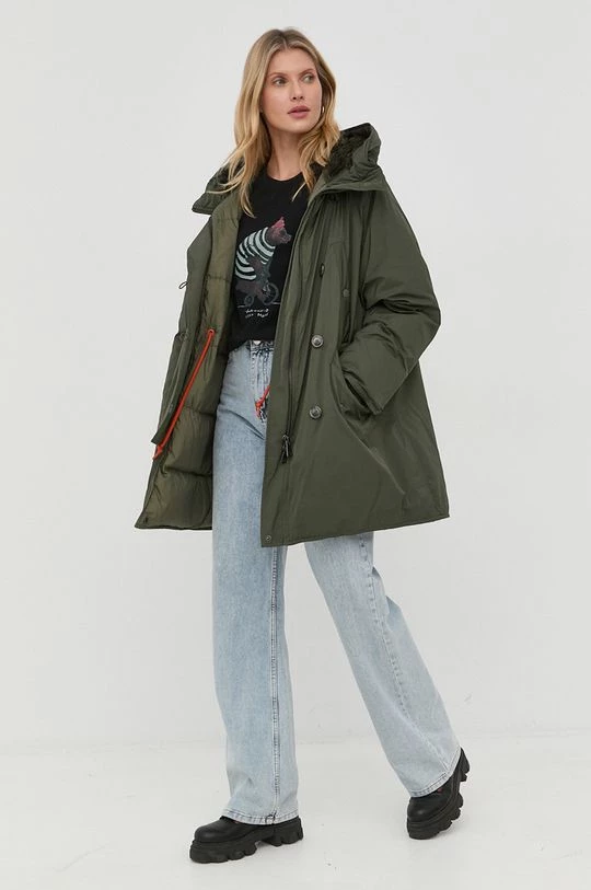 Γυναικεία Μακριά μπουφάν Μπουφάν με επένδυση από πούπουλα Weekend Max Mara πράσινο, 4 Γυναικεία Μακριά μπουφάν Μπουφάν με επένδυση από πούπουλα Weekend Max Mara πράσινο, - Image 2