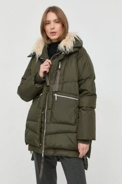 Γυναικεία Μακριά μπουφάν Μπουφάν MAX&Co. πράσινο,