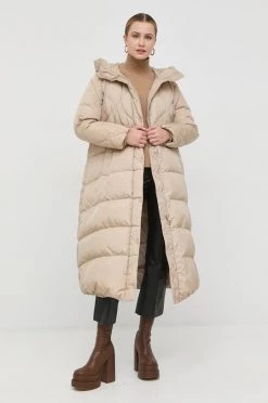 Γυναικεία Μακριά μπουφάν Μπουφάν με επένδυση από πούπουλα Weekend Max Mara μπεζ,