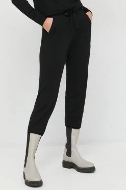 Γυναικεία Παντελόνια φόρμας Παντελόνι φόρμας Max Mara Leisure μαύρο,
