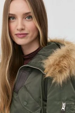 Γυναικεία Κοντά μπουφάν Μπουφάν Bomber MAX&Co. χρώμα: πράσινο, -Αξεσουάρ || Παπούτσια || Ρούχα Κατάστημα unnamed file 644