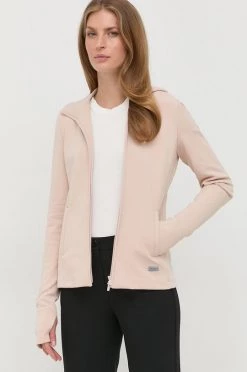 Γυναικεία Με φερμουάρ Μπλούζα Max Mara Leisure ροζ,