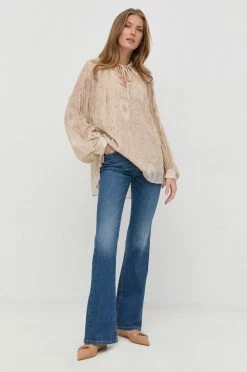 Γυναικεία Καμπάνες Τζιν παντελονι Weekend Max Mara σκούρο μπλε