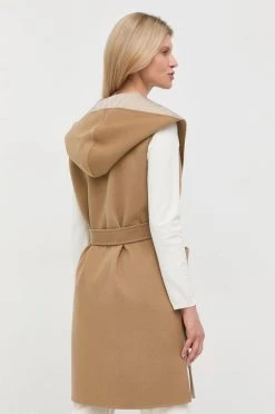 Γυναικεία Γιλέκα Γιλέκο δύο όψεων Weekend Max Mara χρώμα: καφέ -Αξεσουάρ || Παπούτσια || Ρούχα Κατάστημα unnamed file 840