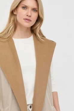 Γυναικεία Γιλέκα Γιλέκο δύο όψεων Weekend Max Mara χρώμα: καφέ -Αξεσουάρ || Παπούτσια || Ρούχα Κατάστημα unnamed file 841