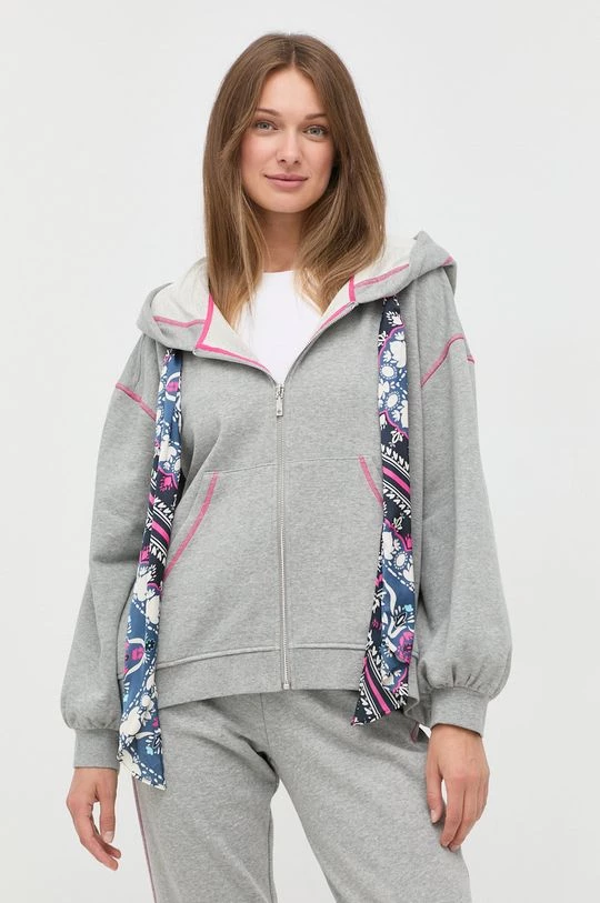 Γυναικεία Με φερμουάρ Βαμβακερή μπλούζα MAX&Co. χρώμα: γκρι, 3 Γυναικεία Με φερμουάρ Βαμβακερή μπλούζα MAX&Co. χρώμα: γκρι,