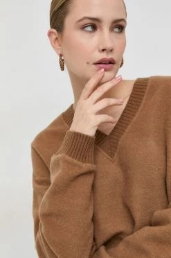 Γυναικεία Χωρίς φερμουάρ Πουλόβερ με προσθήκη μαλλιού Max Mara Leisure χρώμα: καφέ, -Αξεσουάρ || Παπούτσια || Ρούχα Κατάστημα unnamed file 95