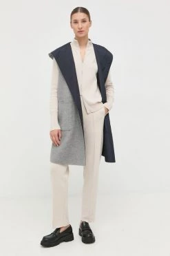 Γυναικεία Γιλέκα Γιλέκο δύο όψεων Weekend Max Mara χρώμα: γκρι -Αξεσουάρ || Παπούτσια || Ρούχα Κατάστημα unnamed file 958