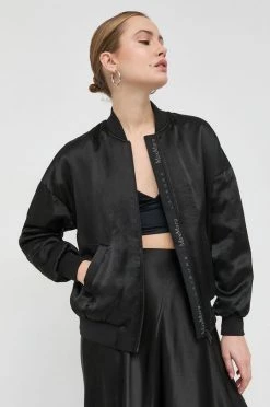 Γυναικεία Κοντά μπουφάν Μπουφάν Bomber Max Mara Leisure χρώμα: μαύρο,